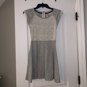 Xhilartaion Grey Short Sleeve Dress